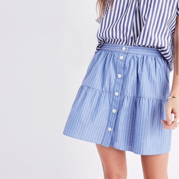 Madewell Dresses & Skirts - NWOT Madewell Bistro Mini Skirt in Stripe